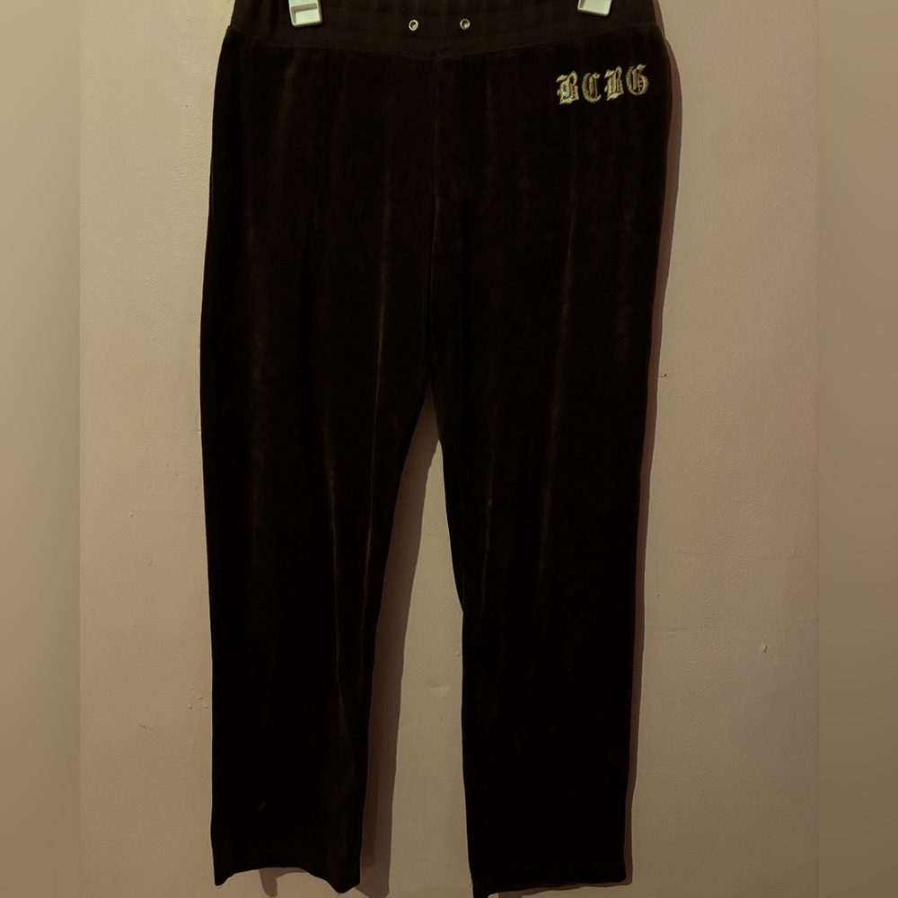 BCBG chocolate brown sweats